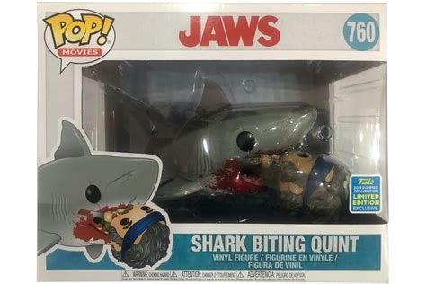 Funko Pop Movies Jaws Shark Biting Quint Summer Convention Exclusive 6