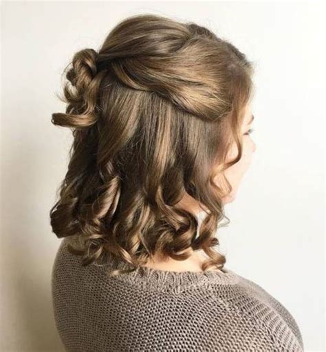 Perfect Half Updos For Medium Length Curly Hair For New Style