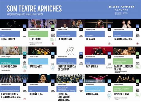Programación Teatre Arniches Octubre Diciembre 2023 Alicanteout