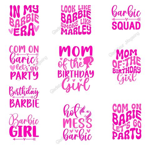 10 Barbi Quotes Svgs And Pngs Bundle Doll Svgs And Pngs Logo Cricut