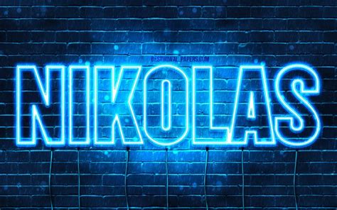 Download Wallpapers Nikolas 4k Wallpapers With Names Horizontal Text