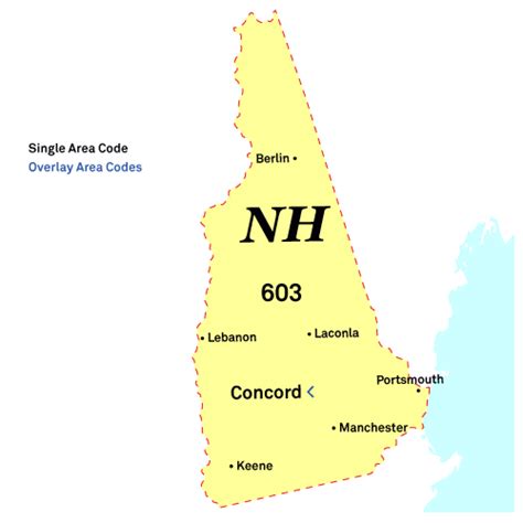 New Hampshire Area Code Map Draw A Topographic Map
