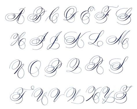 Spencerian Capital Letters Callighraphy Creative Lettering