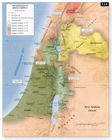 The Divisions Of Herod S Kingdom New Testament Maps Ca