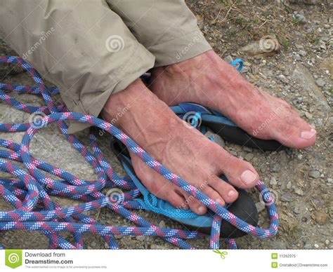 Climbers Feet Stock Image Image Of Mountaineering Shoes
