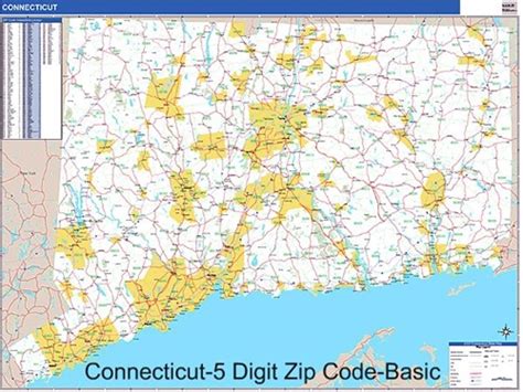 Connecticut Zip Code Map From