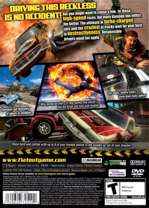 Flatout 2 Sony Playstation 2 Game