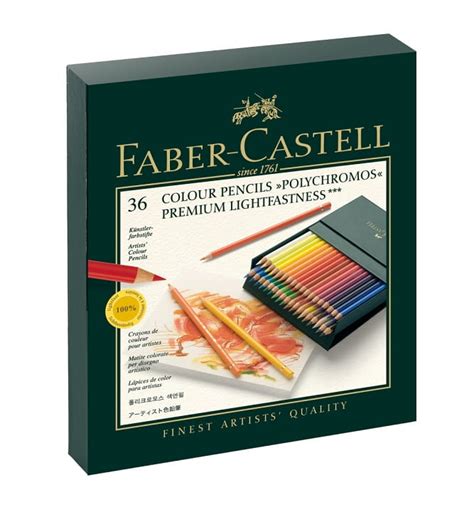 Kredki Faber Castell Polychromos 36 Kolorów Studio Box Papier Nożyce