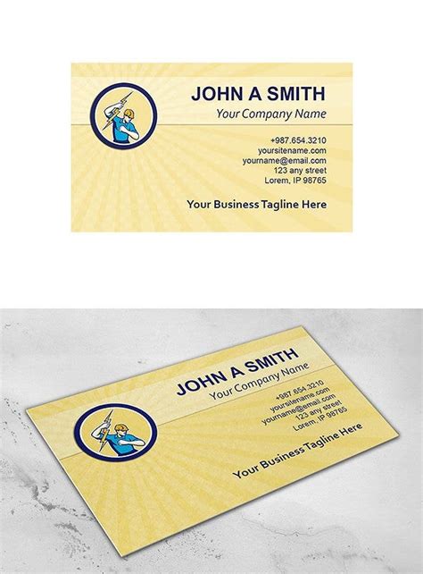 Business card electrician holding lightning bolt retro. 15+ Electrician Business Card Designs & Templates - PSD ...