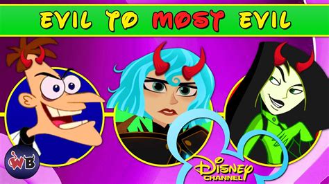 Animated Disney Channel Villains Evil To Most Evil Youtube