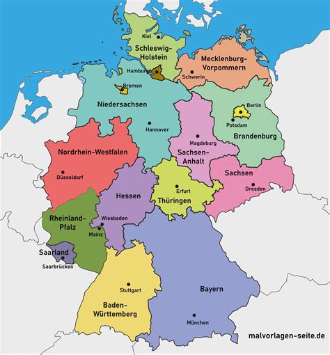 Tolle Politische Landkarte Deutschland Kostenlos