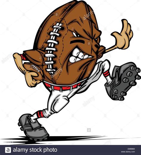 Download This Stock Vector American Football Ball Player Cartoon