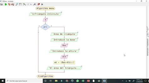 Diagrama De Flujo MenÚ De Áreas Youtube