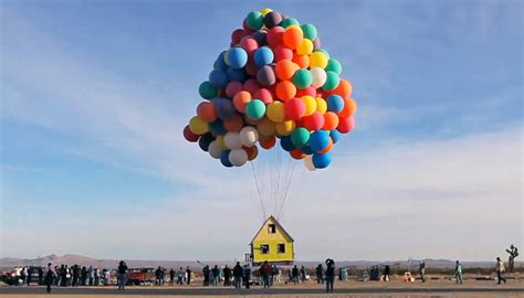 Real Life Version Of The Balloon Floating House From Up