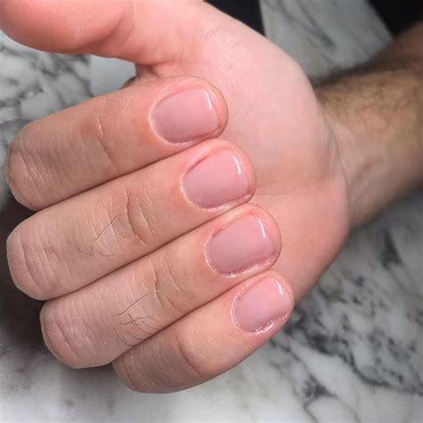 Mens Manicure🧔🏻 Mensmanicure Natural Acrylic Nails Mens Nails