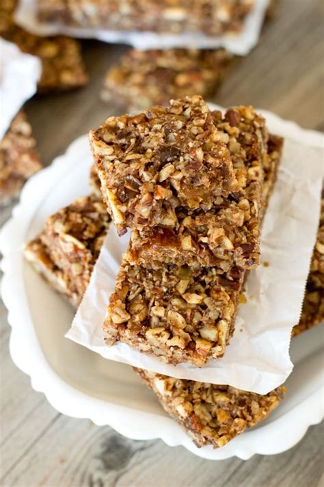 Paleo Nut Energy Bars Healthy Snack Bar Recipe With Dates Recipe