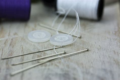 Sewing Pins Stock Image Image Of Pins Fitting Detail 1308805