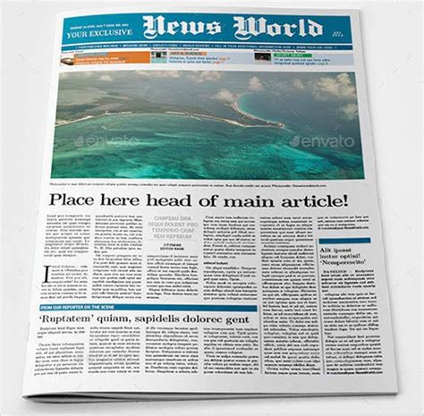 If you found a newspaper article through an online. Newspaper Article Template - 10+ Indesign, EPS, PDF ...