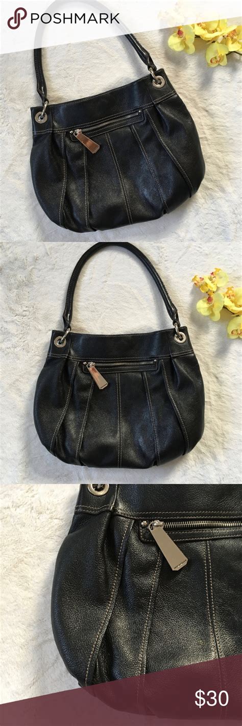 Tignanello Black Leather Hobo Bag Like New Leather Hobo Bag Black