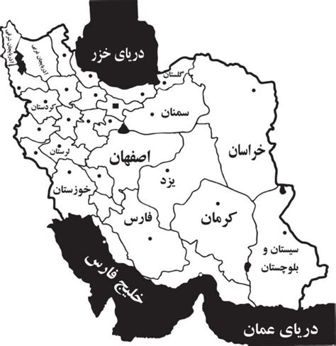 دانلود رایگان فایل وکتور نقشه ایران به تفکیک در فرمتهای pdf cdr svg ai