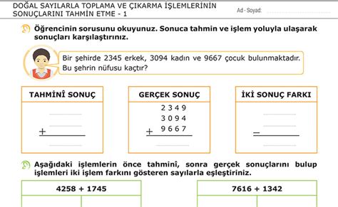 S N F Do Al Say Larla Toplama Ve Karma Lemlerinin Sonu Lar N