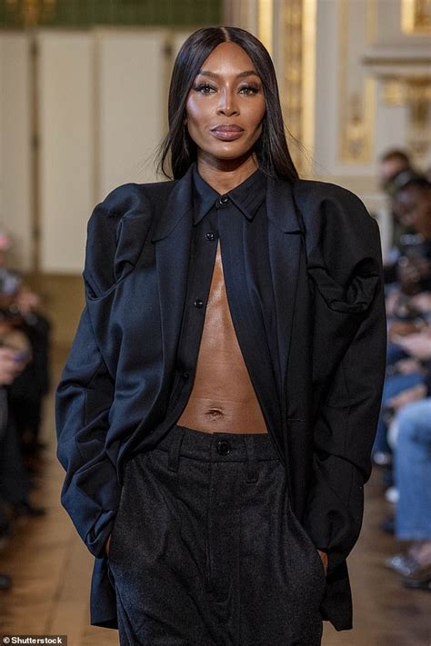 Naomi Campbell Shows Off Her Figure In An Ab Flashing Jacket As She Struts The Trends Now