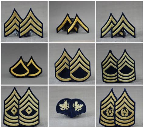 New Female Asu Gold And Blue Military Army Short Sew On Jacket Rank Pair