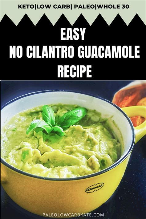 Easy No Cilantro Guacamole Recipe Guacamole Recipe Easy Guacamole