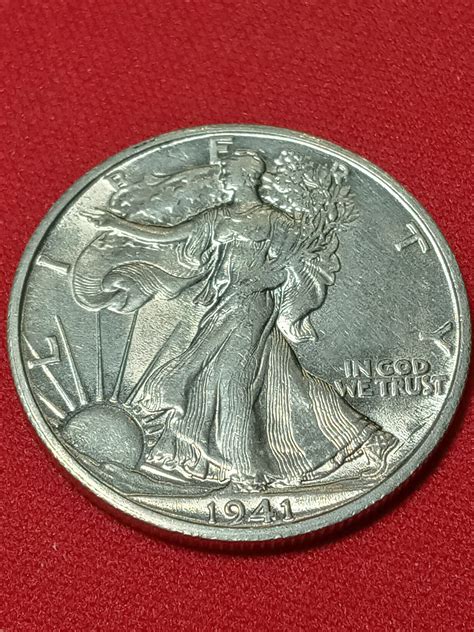 Old Silver Us Coin Collectable Silver Half Dollar