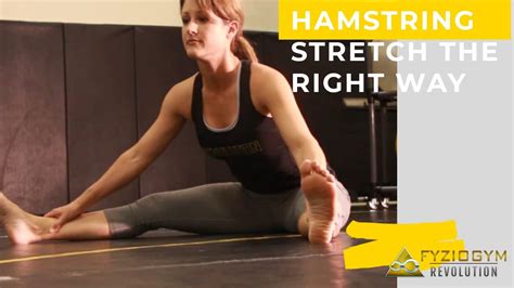 Straddle Hamstring Stretch Improve Your Hamstring Flexibility Guided