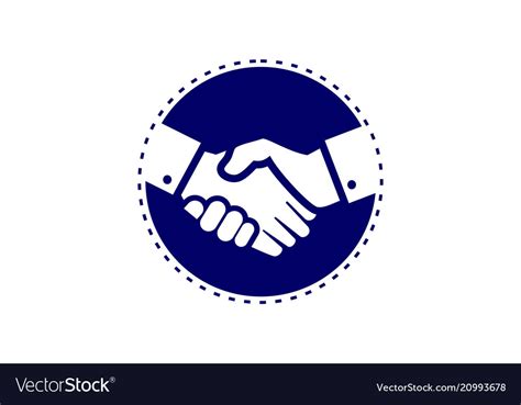 Handshake Business Logo Royalty Free Vector Image