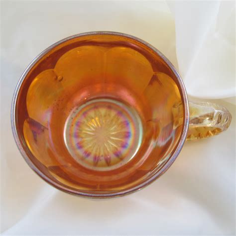 Antique Imperial Flute 393 Marigold Carnival Glass Punch Cup Carnival Glass