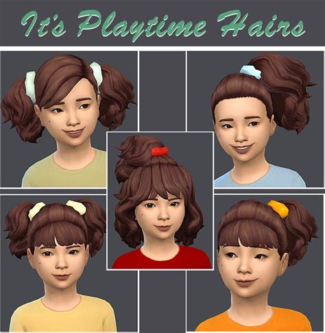 Simsdom Male Cc Sims 4 Cc Maxis Match Hair For Children To