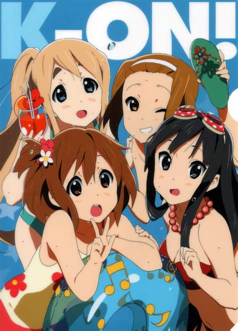 K On Akiyama Mio Hirasawa Yui Kotobuki Tsumugi Tainaka Ritsu Bikini Cleavage Swimsuits