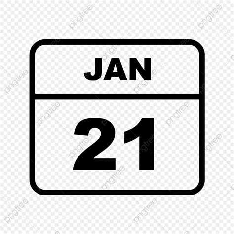 하루 21 날짜를 1월 달력 달력 아이콘 날짜 아이콘 아이콘 Png 일러스트 및 벡터 에 대한 무료 다운로드 Pngtree