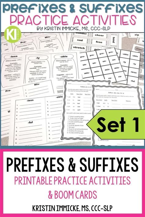 Prefixes And Suffixes Practice Activities Set Speech Therapy My XXX Hot Girl