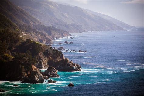 Big Sur View Along The Pacific Coastline Stock Photo Image Of Cliff