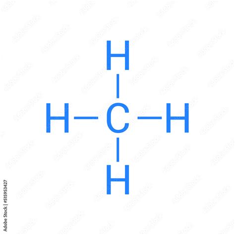 Vecteur Stock Chemical Structure Of Methane Ch4 Adobe Stock