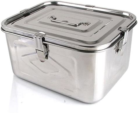stainless steel rectangular leakproof airtight kimchi food storage container saver 8l 271oz 11