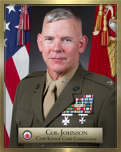 Colonel Scott R Johnson Marine Corps Base Camp Butler Biography
