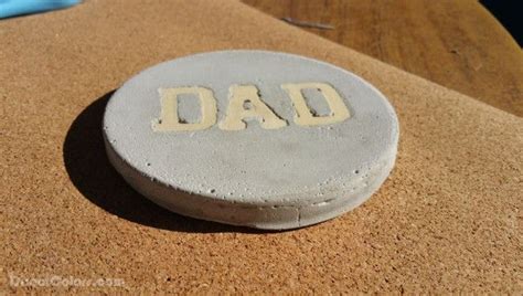 Diy Fathers Day Concrete Coasters Fathers