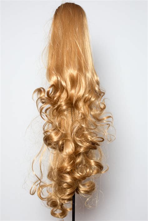 22 Ponytail Falling Curls Dark Blonde Ebay