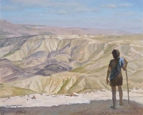 John The Baptist In The Desert Painting By Ellen Paull Fine Art America