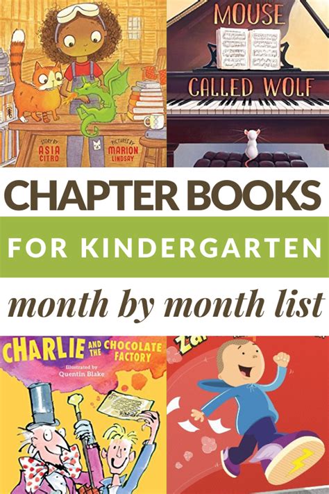 Read Aloud Chapter Books For Kindergarteners Month By Month