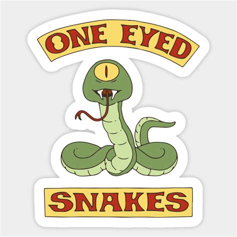 One Eyed Snakes Bobs Burgers Sticker Teepublic