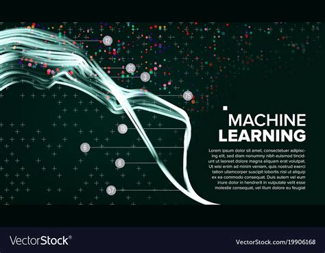 Machine Learning Background Analytics Royalty Free Vector