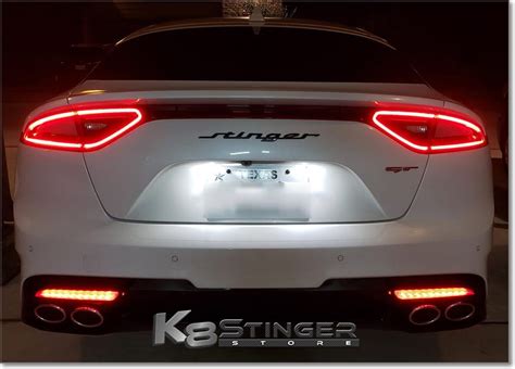 Kia Stinger Standard Or Sequential Led Bumper Reflector Lights K8