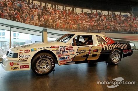 Davey Allisons Rookie Car Put On Display At The Nascar Hall Of Fame