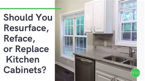 While it's optional, most cabinet door refacing projects also include a new cove molding at the top of the cabinets and a thin layer of matching plywood to. Should You Resurface, Reface, or Replace Your Kitchen ...