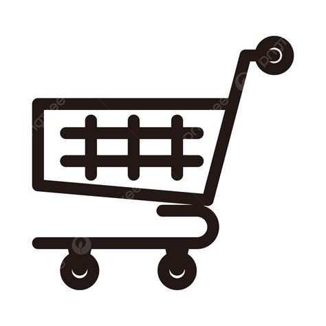 Online Shopping Cart Vector Design Images Black Line Shopping Cart
